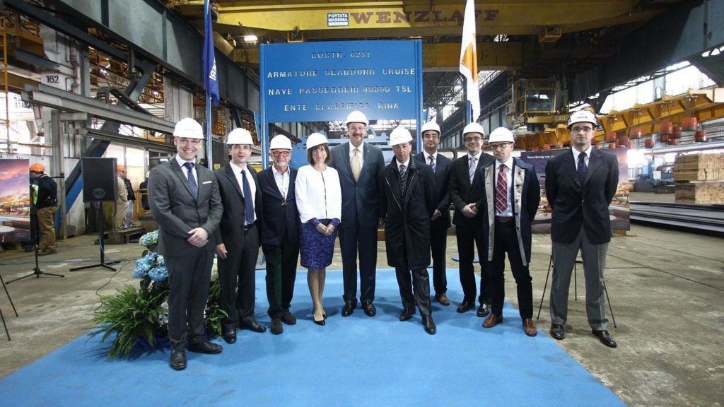 Seabourn Encore Steel Cutting