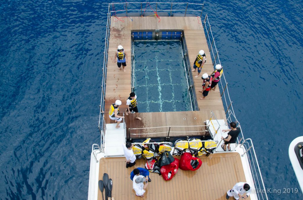Seabourn's Unique Water-sports Marina as seen on Seabourn Sojourn