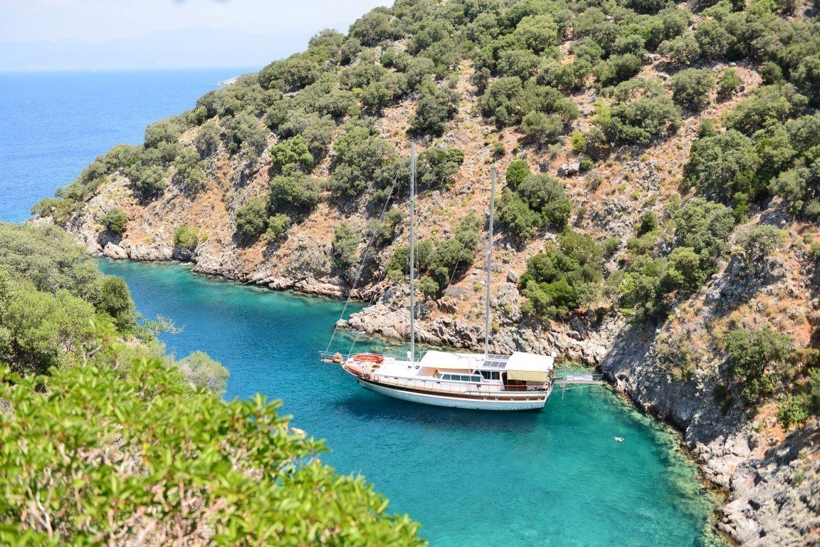 Dream of sailing the turquoise blue waters of the Turkish Riviera