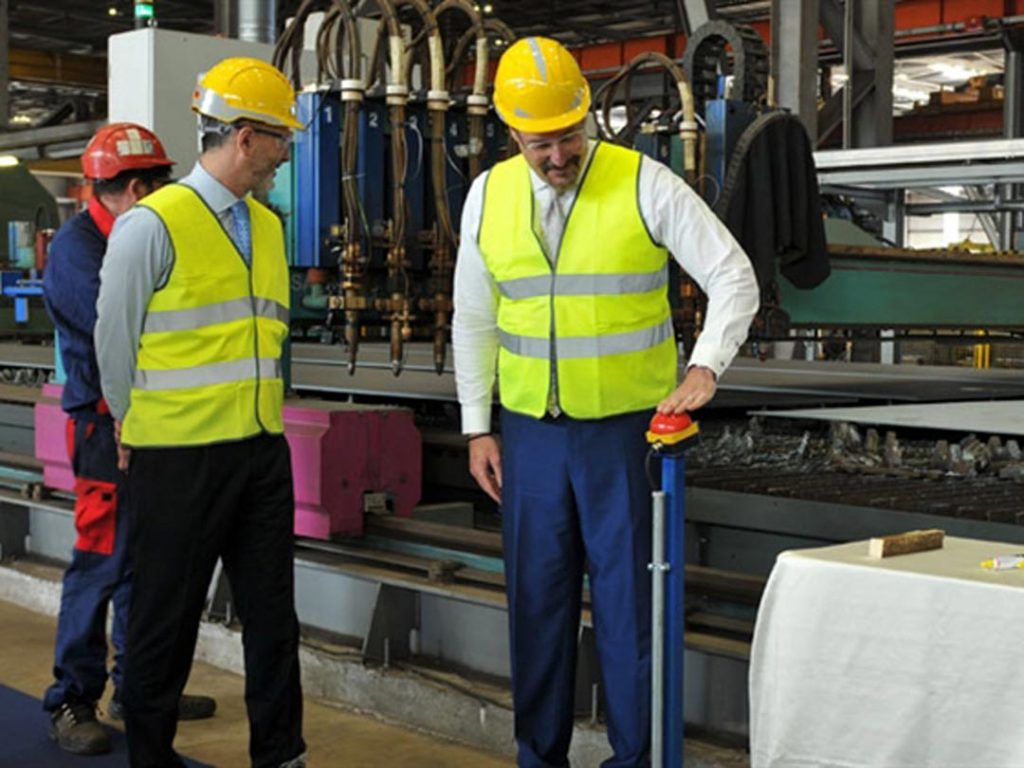 Seabourn venture first steel cutting
