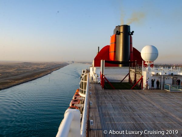 Suez Canal Transit on QM2