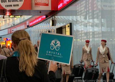 Crystal River Cruises Welcome at the Airport