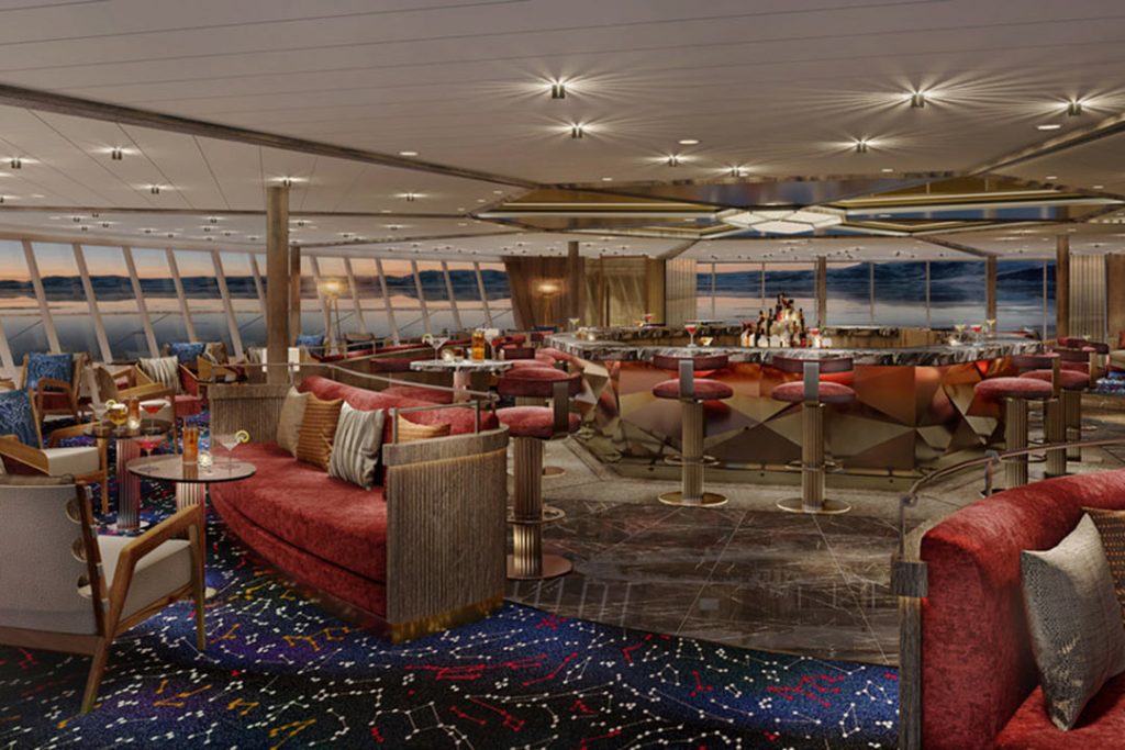 seabourn constellation lounge on Venture