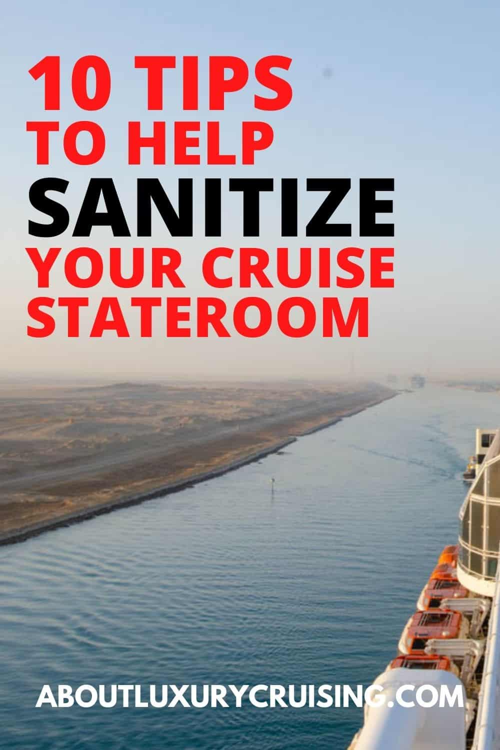 sanitize your cruise staterrom or cabin